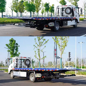 Nuevo Camión de Remolque Plano Amarillo con Plataforma Hidráulica para Transporte de Automóviles y Operaciones de Rescate - Product Image 2
