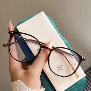 Nuevas Gafas Ópticas Redondas Retro para Mujer, Montura TR90 con Protección Anti Luz Azul, Lentes con Filtro de Luz Azul, Tamaño Mediano, Lentes de Acetato, Origen Taizhou N4 83079 - Product Image 1