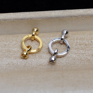 Collar Redondo de Plata S925, Pulsera y Cadena para Suéter con Hebilla JG5207, Accesorio DIY con Hebilla para Sombrero - Product Image 3