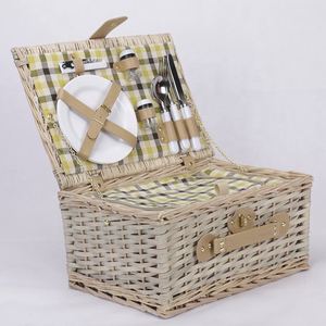Fruits Storage Wicker China Wholesale Folding Picnic <span class=keywords><strong>Basket</strong></span> For 2 Person - Product Image 1