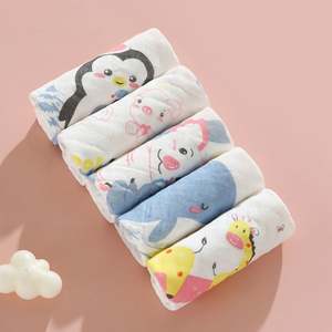 Lightweight High Quality <b>Muslin</b> 6 Layer Burp Cloths for Newborns 30*30cm Cartoon Animal Baby Bath Towel - Product Image 2