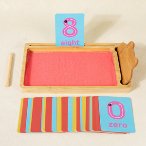 Bán buôn Montessori gỗ cát bảng cho giáo dục sớm trẻ em của bức tranh đào tạo cạo sandbox chữ viết tay học tập - Product Image 6