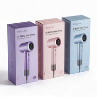 Sèche-cheveux électrique numérique intelligent à grande vitesse 1600W avec écran LCD, professionnel, avec diffuseur et ionique pour le coiffage des cheveux bouclés, usage domestique