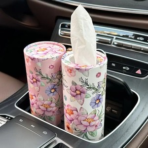 Scatola di Fazzoletti Creativa <span class=keywords><strong>in</strong></span> Polpa di <span class=keywords><strong>Legno</strong></span> Resistente all'Acqua con Motivo Floreale, Kit Interno con Logo Originale Stampato, Fazzoletti per <span class=keywords><strong>Auto</strong></span> - Product Image 2