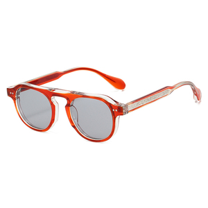 Lunettes <span class=keywords><strong>de</strong></span> <span class=keywords><strong>soleil</strong></span> rondes en plastique personnalisées unisexe 2026 pour femmes, lunettes <span class=keywords><strong>de</strong></span> luxe UV400 - Product Image 3