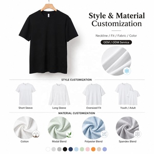 Camiseta de Manga Corta Unisex al por Mayor con Logotipo Personalizado, de Algodón Modal de 320 g, Corte Regular, Efecto Refrescante, Elástica, Tallas Grandes - Product Image 5