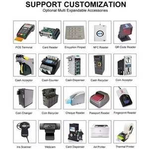 Kiosco de Pago con Escáner de Código <span class=keywords><strong>QR</strong></span>, <span class=keywords><strong>Lector</strong></span> de Tarjetas de Identificación y Pasaportes, Kiosco de Autoservicio para Registro, Impresión A4 para Hoteles, Hospitales y Aeropuertos - Product Image 5