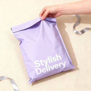 Sacs messagers en plastique noir personnalisés avec logo, vente en gros, mode, sacs d'expédition pour vêtements et chaussures - Product Image 3