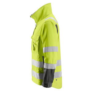 Chaqueta de Seguridad de Alta Visibilidad con Capucha para Invierno, Cinta Reflectante de 5 cm, Impermeable, con LED Intermitente, Personalizable, de Poliéster, para Trabajo - Product Image 3