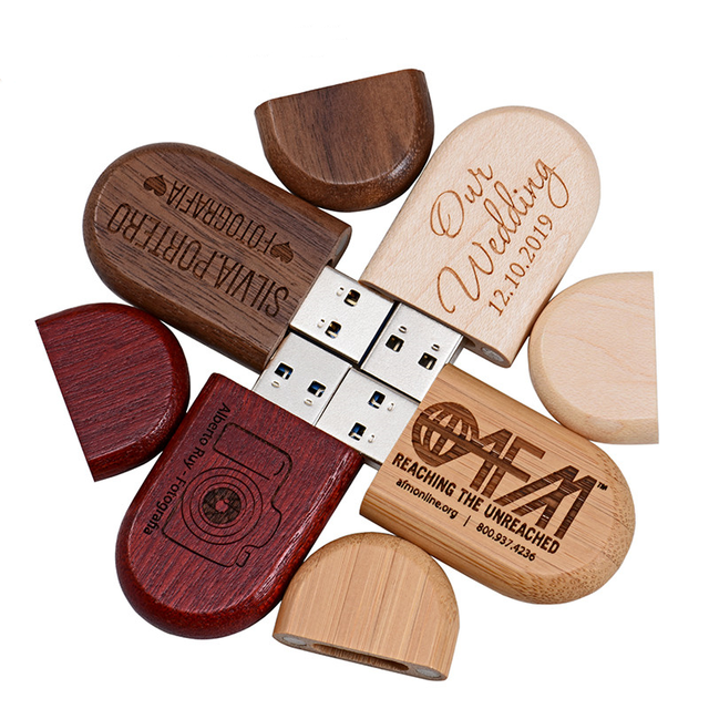 LOGO Customized Usb Flash Drive Wooden Creative Gift Pendrive 4GB 8GB 16GB Pen Drive 32G 64GB U Disk Memory Stick Wedding Gift