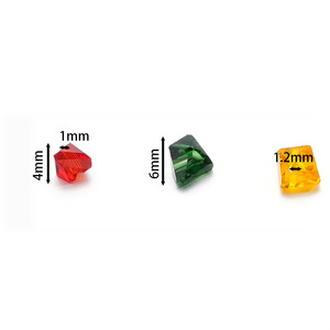 Irregular Glass Triangular Crystal Beads 4/6mm Loose Beads For Bracelet Making DIY Jewelry Accessories Wholesale - Product Image 2