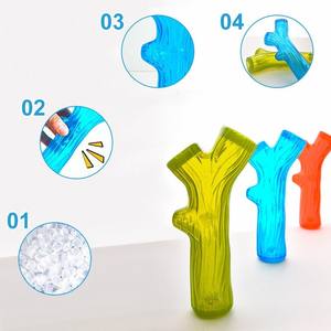 Nuevo juguete para mascotas, para masticar, limpia los dientes, resistente a mordidas, transparente, de material TPR, con sonido al morder, juguete para perros - Product Image 3