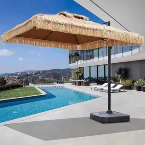 Personalizado de lujo de 8 pies a prueba de viento <span class=keywords><strong>piscina</strong></span> Palma, Palapa paja sombrilla Patio playa sombrillas al aire libre/ - Product Image 4