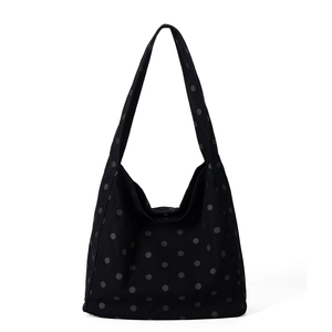 กระเป๋าสะพายไหล่ลายจุดขนาดใหญ่ เรียบง่าย ใช้งานได้หลากหลาย เหมาะสำหรับชีวิตประจำวัน - Product Image 4
