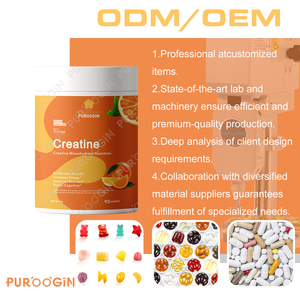 Gomitas de Monohidrato de Creatina orgánica vegetariana, suplementos de resistencia energética para el crecimiento muscular para adultos, sin gluten, bajo en azúcar - Product Image 3