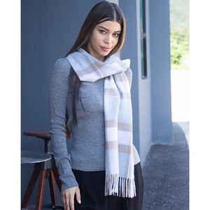 Bufanda Larga de Cachemira a Cuadros, Diseño Escocés, Suave, con Borlas Acabadas a Mano, Transpirable, para Otoño e Invierno - Product Image 3