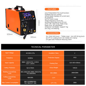 Soudeuse COROTC PULSE 4-en-1 ARC/<span class=keywords><strong>TIG</strong></span>/Pulse/<span class=keywords><strong>TIG</strong></span> froid 2T/4T <span class=keywords><strong>semi</strong></span>-automatique DC pour acier inoxydable – Nouveau - Product Image 5