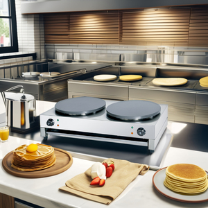 Machine à crêpes électrique professionnelle à double plaque, très vendue, machine à pâtisserie électrique domestique, économie d'énergie - Product Image 4