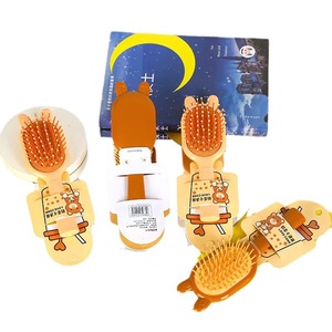 Cepillo de masaje con cojín para el cabello, 15-20 cm, para aliviar la cabeza, portátil, de resina, para niñas - Product Image 5