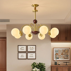 Lámpara Led de estilo Vintage con múltiples cabezales, bombilla E27 de forma redonda para sala de estar, dormitorio, comedor, estudio, decoración del hogar - Product Image 2