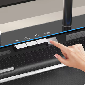 Lavello da <span class=keywords><strong>Cucina</strong></span> Smart 2026 di Lusso in Acciaio Inossidabile Nero con <span class=keywords><strong>Design</strong></span> a Cascata, Resistenza alla Corrosione Nano e Display Digitale - Product Image 6