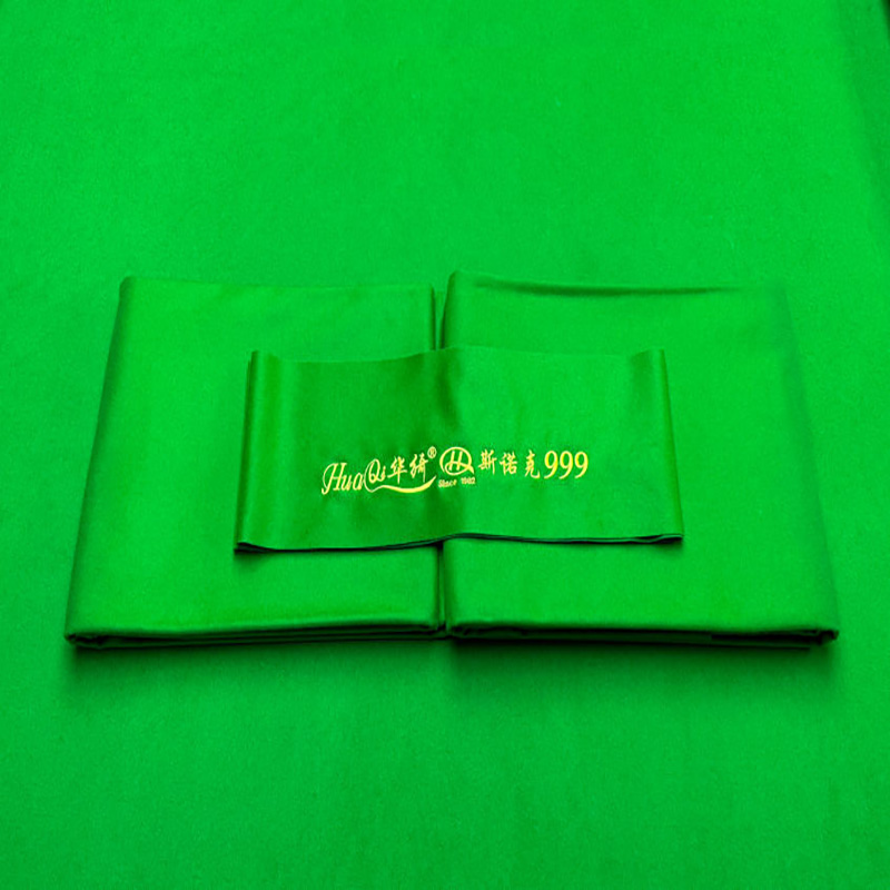 Good Quality Huaqi High Grade Wool-Nylon Green Pool Table Cloth 1.95m Width for Snooker & Billiard