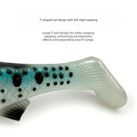 NOUVEAU OEM Leurre Shad Pike 12,5 cm 21g, Swimbait à queue carrée pour Perche, Poisson-chat, Luciole, Appât Artificiel, Matériel de Pêche Grandes Prises