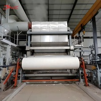 Machine de fabrication de papier toilette en croissant de 2850 mm à haute efficacité, équipement de pulpage, ligne de production de papier tissu