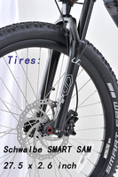 Vélo de montagne électrique haute vitesse 500W, cadre en alliage d'aluminium 29 pouces, moteur central, batterie lithium 48V 16Ah, freins à disque hydrauliques
