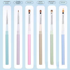 Ensemble de pinceaux professionnels pour ongles, pinceaux pour peinture au gel en une seule traite, pour salon de manucure, art des ongles - Product Image 1