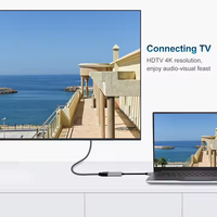 Mindpure USB-C zu HDMI Adapter 4K 60Hz Typ-C zu HDMI Kabel für iPhone MacBook iPad Mobiltelefon Laptop TV Projektion