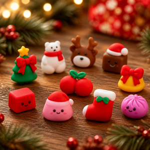 Christmas Mystery Dumpling Advent Calendar Squishy Stress Relief <b>Toy</b> Blind <b>Box</b> Squeezable Sensory Fidget Set - Product Image 2
