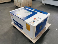 Machine de gravure et de découpe au laser CO2 de bureau LM-4030-H, acrylique, bois, cuir, caoutchouc, précision compacte, fabricant OEM