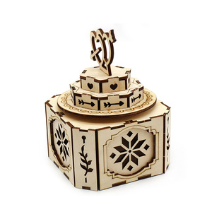 Wooden <b>Music</b> <b>Box</b> Rotating Educational Toy For Kids Age 8 13 Years Unisex Craft Model - Product Image 5