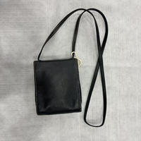Sac bandoulière de luxe d'occasion Entrupy validé, en cuir grainé noir, style vertical, léger, pour les vendeurs de boutiques