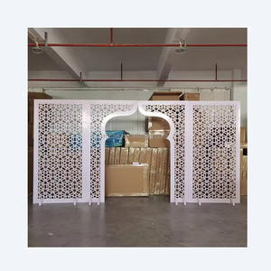 Nikaha töreni dekoratif demir standı geleneksel müslüman Nuptials Metal standı düğün zemin sahne dekor için - Product Image 4