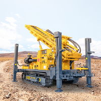 Foreuse de puits profonds à moteur diesel sur chenilles, machine de forage DTH, profondeur de forage 750m, prix usine Chine