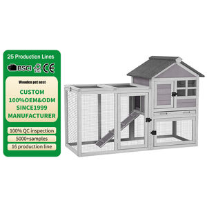 Piccola gabbia per animali in legno di coniglio - Product Image 1