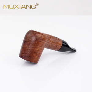 Muxiang Wooden Smoking Pipe Bent Type Solid Rosewood Handmade Tobacco Pipe With 3mm Tenon Mouthpiece Customizable - Product Image 2