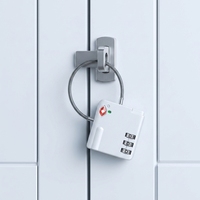 Cadenas à combinaison réinitialisable TSA529 à 3 chiffres en alliage de zinc durable pour valise, sac de voyage, sac à dos