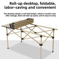 Ensemble table et chaises rectangulaires pliantes de luxe pour l'extérieur, personnalisables, pour camping et barbecue