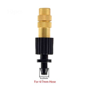 Garden Watering System 4/7 PVC Pipe Spray Misting Nozzle Garden Tool Brass Sprinkler Garden Watering System Copper Sprinkler - Product Image 2