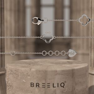 Pulsera de Oro Blanco Sólido de 14K con Trébol Floral y Diamantes para Mujer, Joyería Delicada con Cadena de Eslabones y Trébol Pavé - Product Image 5