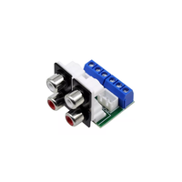 Adaptateur RCA pour entrée audio Lotus à 4 positions, pour carte de câblage de haut-parleur de châssis DIY, accessoires audio, carte de câblage