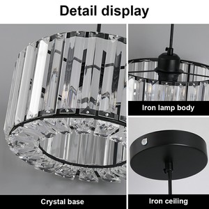 Modern Creative Luxury Crystal Pendant Lamps for Dining & Living Room for Chandeliers & Pendant Lighting - Product Image 4