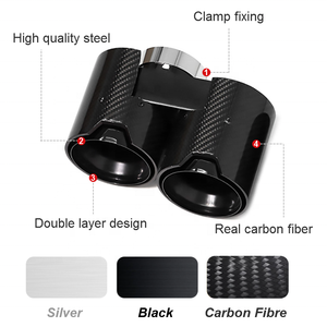 Tuyau d'échappement en fibre de carbone noir Sypes pour <span class=keywords><strong>BMW</strong></span> G20 G21 320 <span class=keywords><strong>330</strong></span> <span class=keywords><strong>330e</strong></span> - Product Image 3