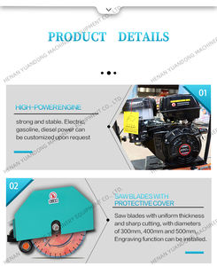 Prix usine 300-500mm essence diesel asphalte béton <span class=keywords><strong>Cutter</strong></span> route découpeuse - Product Image 4
