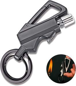 Accendino a olio per fiammiferi in metallo cherosene ricaricabile portachiavi impermeabile per esterni accessori per fumatori portatili accendisigari per sigari - Product Image 3