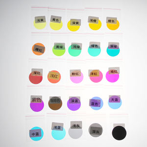 1.0mm Thick High Temperature Dichroic Color Glass <b>Filter</b> for Flashlights and logo gobo projector - Product Image 5