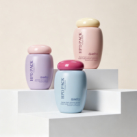 Botol Toner Kondisioner HDPE Grosir 150ml/200ml/250ml Kemasan Kosmetik Sentuhan Lembut Tutup Ulir Cetak UV Lotion Sampo